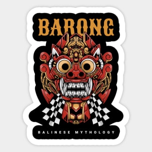 Balinese Barong Mecha Mask Sticker